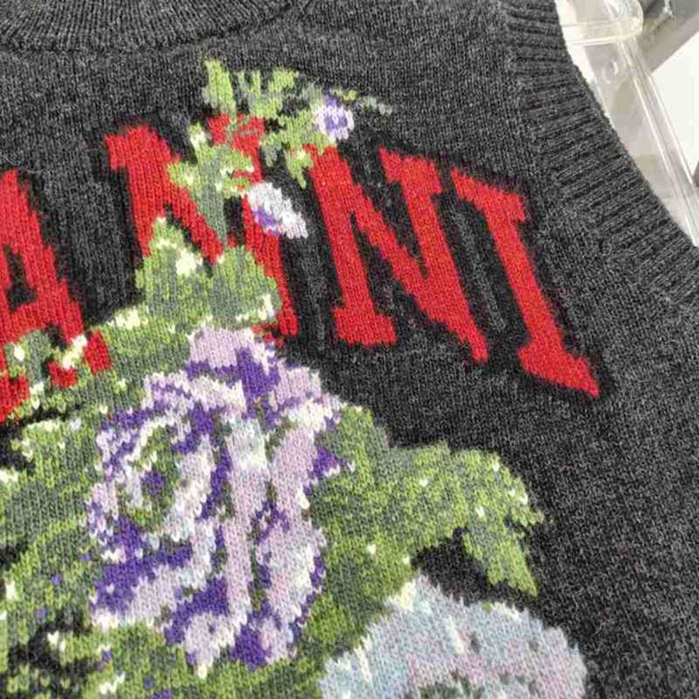 Ganni Charcoal Vest with Floral Embroidery - Picture 5 of 8
